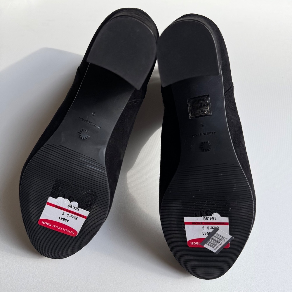 ✨NWT✨ STUART WEITZMAN Gianella Block Heel Booties Boots in Black Sz 9M, EU 39.5 - Picture 6 of 7